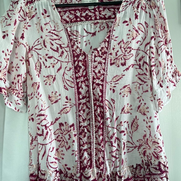 Lucky brand boho inspired blouse - Picture 2 of 3